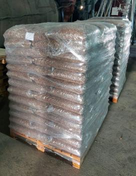 Holzpellets aus Hartholz 6mm 15kg x 70 Sack 1050kg Palette DIN A1 ENPlus